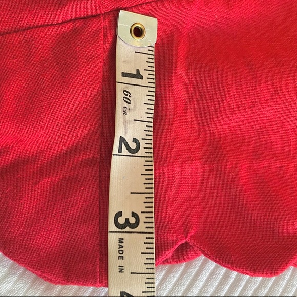 J. Crew Scallop Edge shorts Red Size 6 - Picture 6 of 7